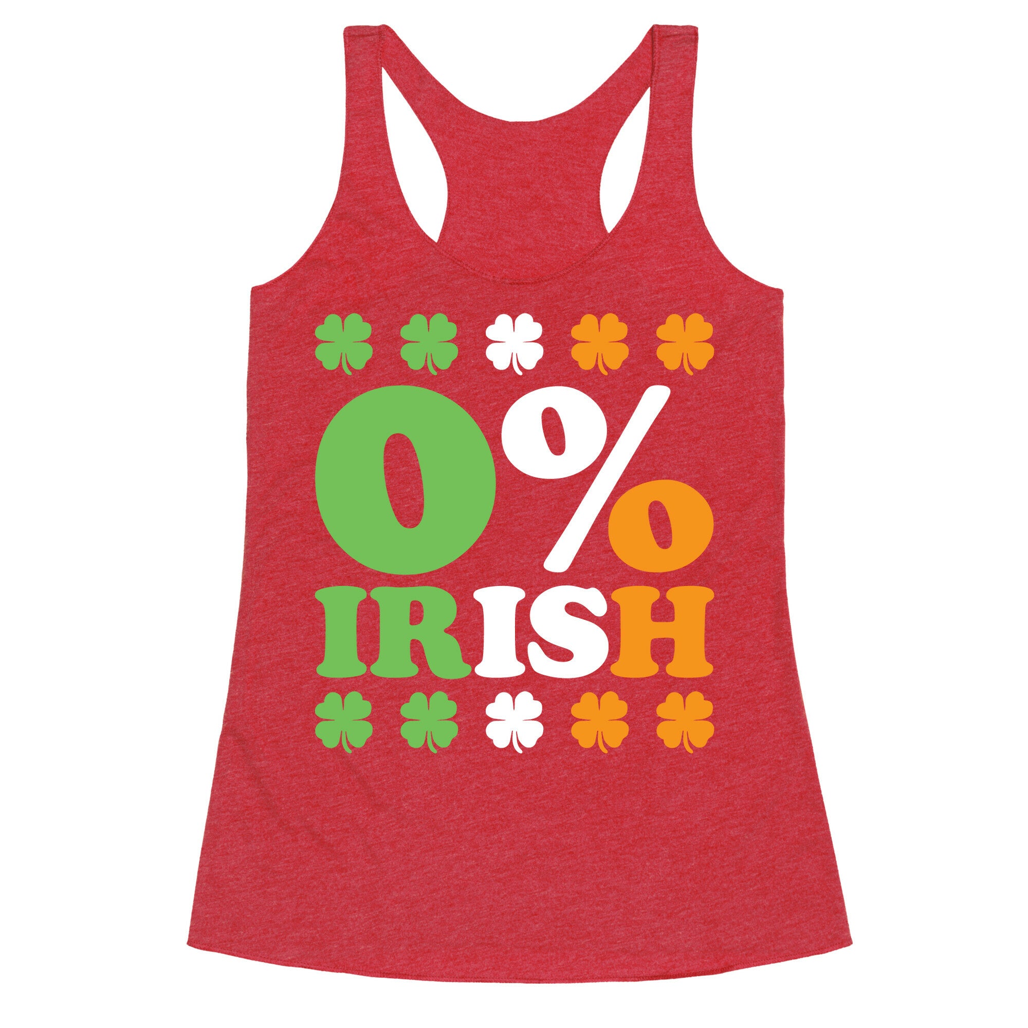 Zero Percent Irish Racerback Tank
